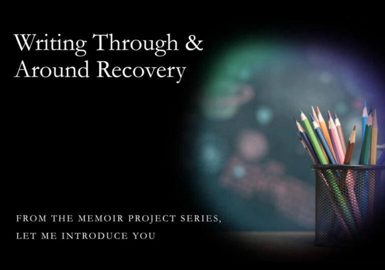 Podcast with Marion Roach Smith: Writing Through and Around Recovery